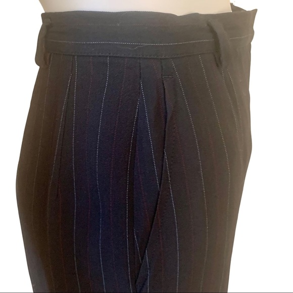 GIORGIO ARMANI Vintage Wool Crepe Blue Pinstripe Dress Pants - Picture 11 of 16